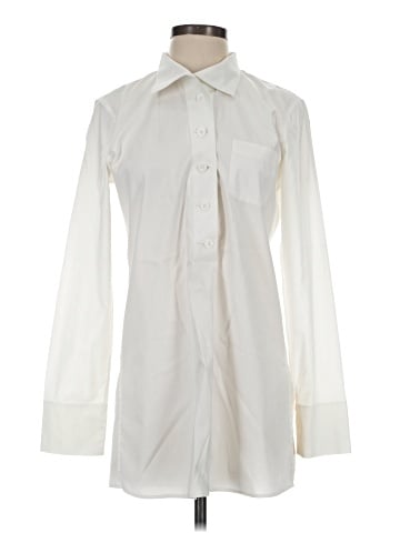 PaperWhite Long Sleeve Blouse (view 1)