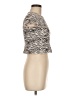Pull&Bear Animal Print Ivory Short Sleeve Turtleneck Size M - photo 4