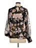 Catherine Malandrino 100% Polyester Floral Black 3/4 Sleeve Blouse Size L - photo 1