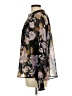 Catherine Malandrino 100% Polyester Floral Black 3/4 Sleeve Blouse Size L - photo 5