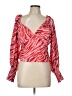 Slate & Willow 100% Polyester Pink Long Sleeve Blouse Size L - photo 1