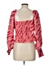 Slate & Willow 100% Polyester Pink Long Sleeve Blouse Size L - photo 2
