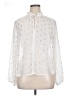 Assorted Brands 100% Polyester Polka Dots Ivory Long Sleeve Blouse Size XL - photo 1