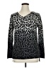 Investments 100% Acrylic Animal Print Silver Pullover Sweater Size XL - photo 1