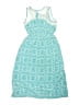 Soprano 100% Polyester Paisley Teal Blue Dress Size 14 - photo 2