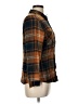 Maurices 100% Rayon Plaid Brown Long Sleeve Button-Down Shirt Size L - photo 4