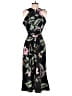 Vince Camuto 100% Polyester Tropical Black Jumpsuit Size S - photo 2