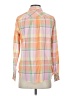 Talbots Color Block Orange Long Sleeve Button-Down Shirt Size S - photo 2