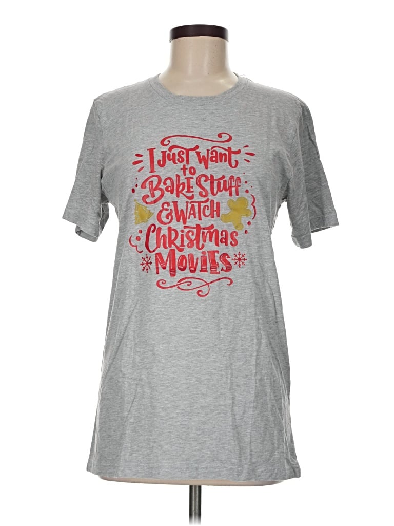 Pre-owned Bella+canvas Short Sleeve T-shirt In Gray