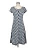 T by Talbots Chevron-herringbone Blue Casual Dress Size XS - photo 1