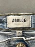 AGOLDE 100% Cotton Color Block Blue Jeans Size 25 waist - photo 7