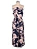 Mimi Chica 100% Rayon Floral Blue Jumpsuit Size S - photo 1