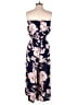 Mimi Chica 100% Rayon Floral Blue Jumpsuit Size S - photo 2