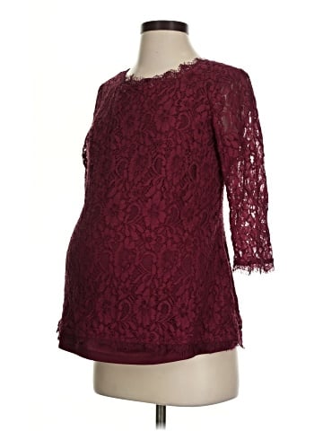 Motherhood 3/4 Sleeve Blouse (view 1)