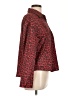Shein 100% Polyester Animal Print Red Long Sleeve Blouse Size L - photo 4
