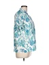 Roller Rabbit 100% Cotton Tropical Teal Short Sleeve Blouse Size L - photo 4