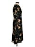 H&M 100% Polyester Floral Black Casual Dress Size 4 - photo 4