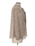 DR2 100% Polyester Brown Long Sleeve Blouse Size L - photo 4