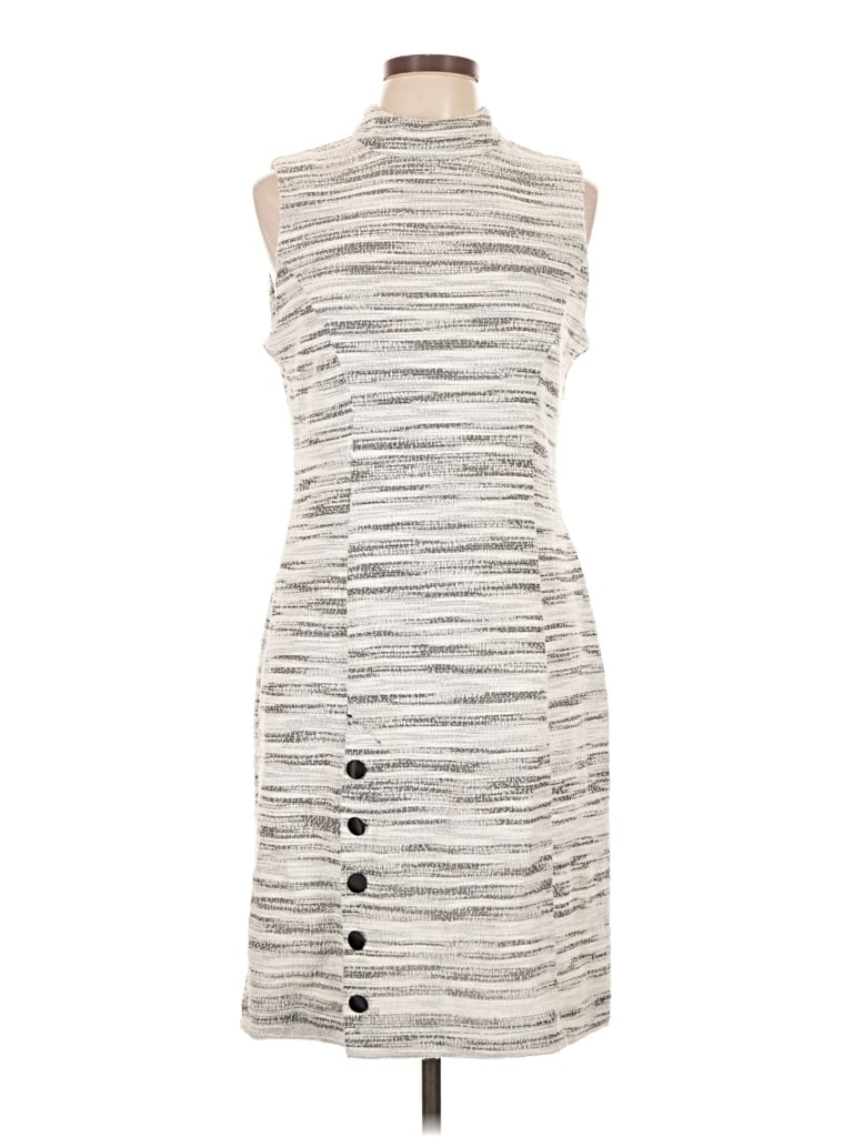 Pre-owned Sharagano Casual Dress In Gray