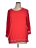 Valerie Stevens Red 3/4 Sleeve Top Size XL - photo 1