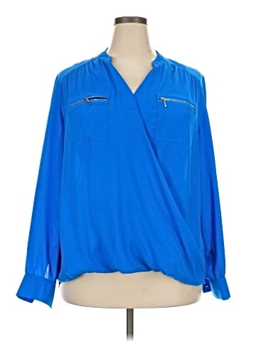 INC International Concepts Long Sleeve Blouse (view 1)