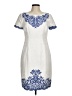 Talbots 100% Polyester White Casual Dress Size 6 - photo 1