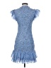 Veronica Beard 100% Polyester Animal Print Blue Cocktail Dress Size 2 - photo 2