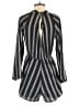 Into 100% Polyester Chevron-herringbone Black Romper Size 10 - photo 2