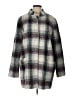 Kenneth Cole New York Plaid Gray Wool Coat Size L - photo 1