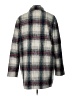 Kenneth Cole New York Plaid Gray Wool Coat Size L - photo 2