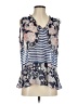 CAbi 100% Polyester Blue Sleeveless Blouse Size S - photo 1