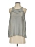 J.Crew 100% Silk Gray Sleeveless Silk Top Size 4 - photo 1