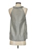 J.Crew 100% Silk Gray Sleeveless Silk Top Size 4 - photo 2