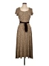 Perceptions Animal Print Brown Casual Dress Size 12 - photo 1