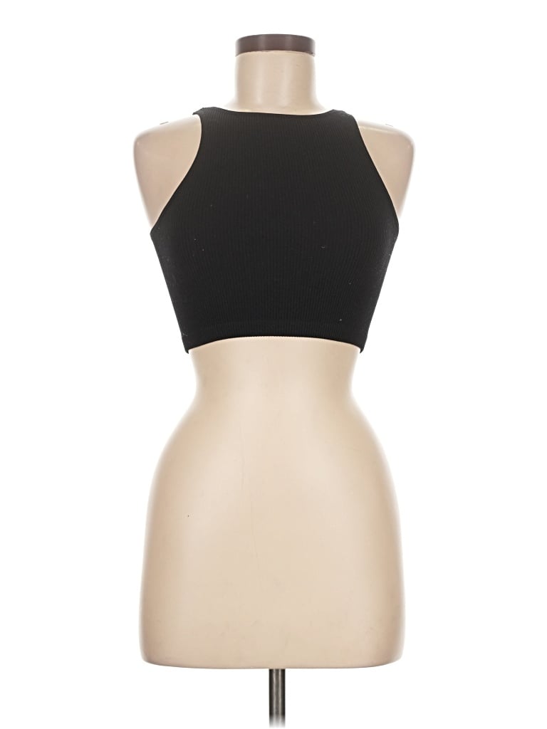 Pre-owned Cotton Candy Tank Top Black Halter Neckline Tops