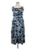 CeCe 100% Rayon Paisley Blue Cocktail Dress Size XL (estimated) - photo 1