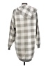 Coca-Cola 100% Polyester Checkered-gingham Silver Poncho Size L - photo 2