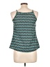 Knitworks 100% Polyester Teal Sleeveless Blouse Size 14 - photo 2