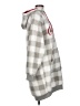 Coca-Cola 100% Polyester Checkered-gingham Silver Poncho Size L - photo 4