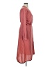 Time and Tru 100% Polyester Stripes Red Casual Dress Size XL - photo 4