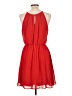 Lush 100% Polyester Solid Red Casual Dress Size L - photo 2