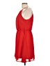 Lush 100% Polyester Solid Red Casual Dress Size L - photo 5