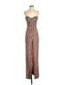 retrofête 100% Nylon Metallic Brown Cocktail Dress Size S - photo 1