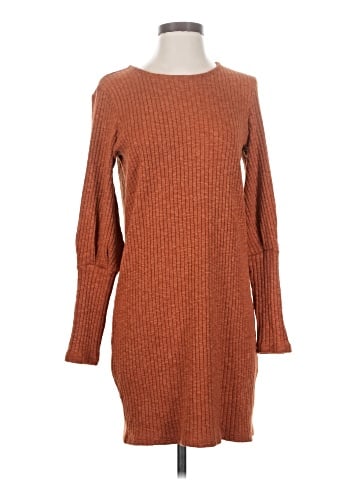 Madewell Ribbed Bubble-Sleeve Dress (view 1)