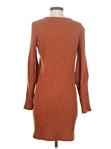 Madewell Ribbed Bubble-Sleeve Dress (view 2)