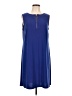 MSK Solid Blue Casual Dress Size L (estimated) - photo 1