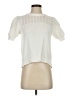 Aqua 100% Cotton Ivory Short Sleeve Top Size S - photo 1