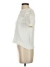 Aqua 100% Cotton Ivory Short Sleeve Top Size S - photo 5