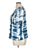 Sam and Jess 100% Polyester Tie-dye Blue Short Sleeve Blouse Size XL - photo 5