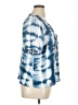 Sam and Jess 100% Polyester Tie-dye Blue Short Sleeve Blouse Size XL - photo 4